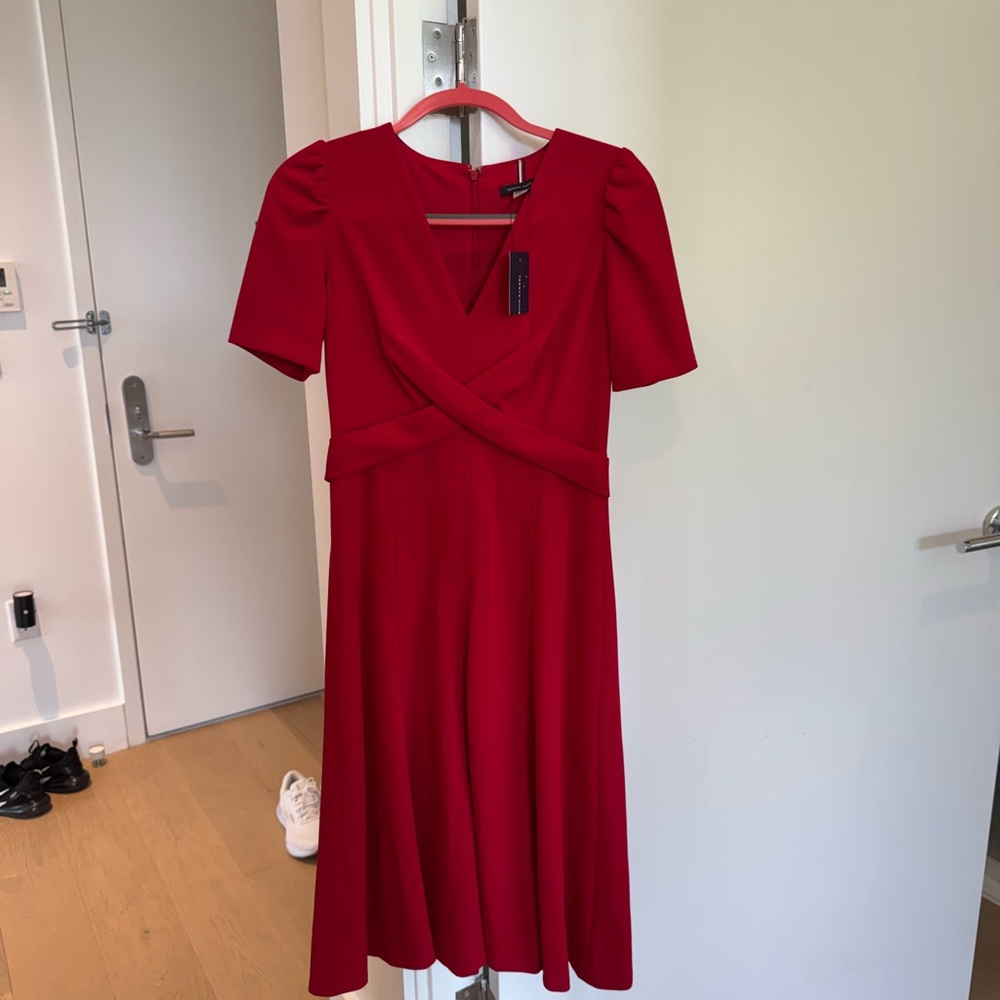Tommy Hilfiger Elegant Red Dress